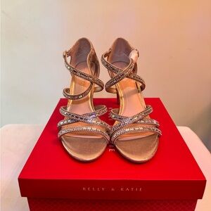 Kelly and Katie strapped heels